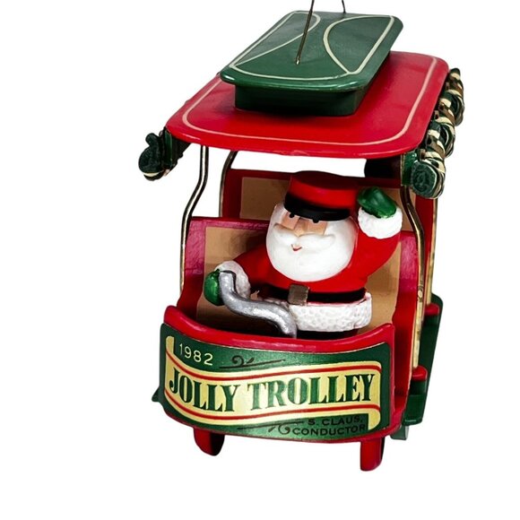 Hallmark Keepsake Ornament Jolly Trolley 1982 Santa Express 1983 Deliveries 1984 - Picture 7 of 16